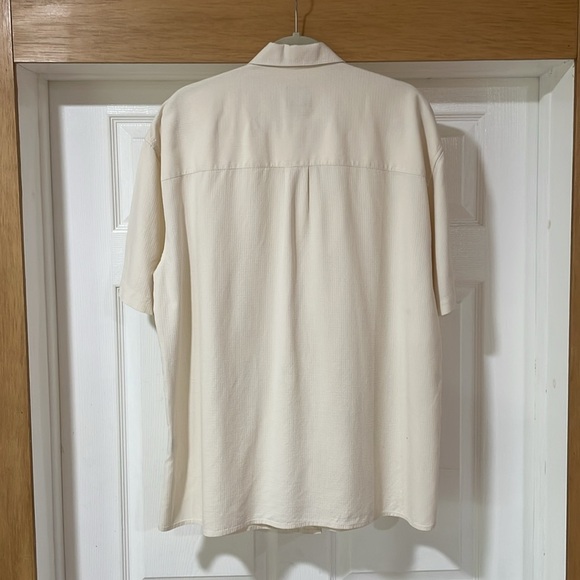 Jos. A. Bank Signature Collection Men’s XL Shirt Silk Cotton Blend Short Sleeve - Picture 3 of 10